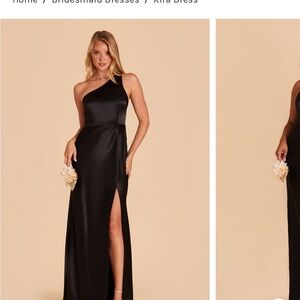 Birdy Grey One-Shoulder Black Maxi Dress